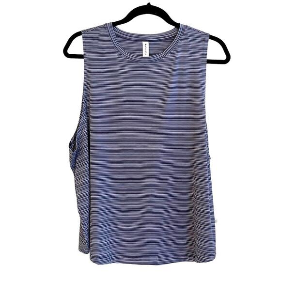 Athleta Cloudlight Striped Muscle Tank NWT Size 1X - Picture 7 of 7